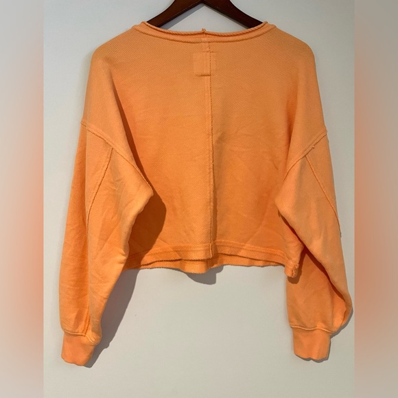 NWT Aerie Cropped Drop Shoulder Sweatshirt (size S) - Picture 3 of 4